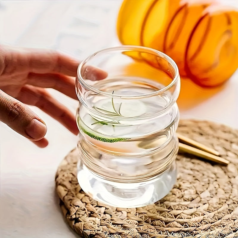 300ml Spiral Glass Cup for Outdoor Fitness Camping Picnic