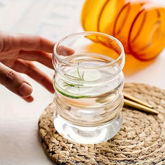 300ml Spiral Glass Cup for Outdoor Fitness Camping Picnic