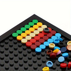 500 Piece Pixel Art Building Blocks Set 1x1 Round Flat MOC Accessories Kit