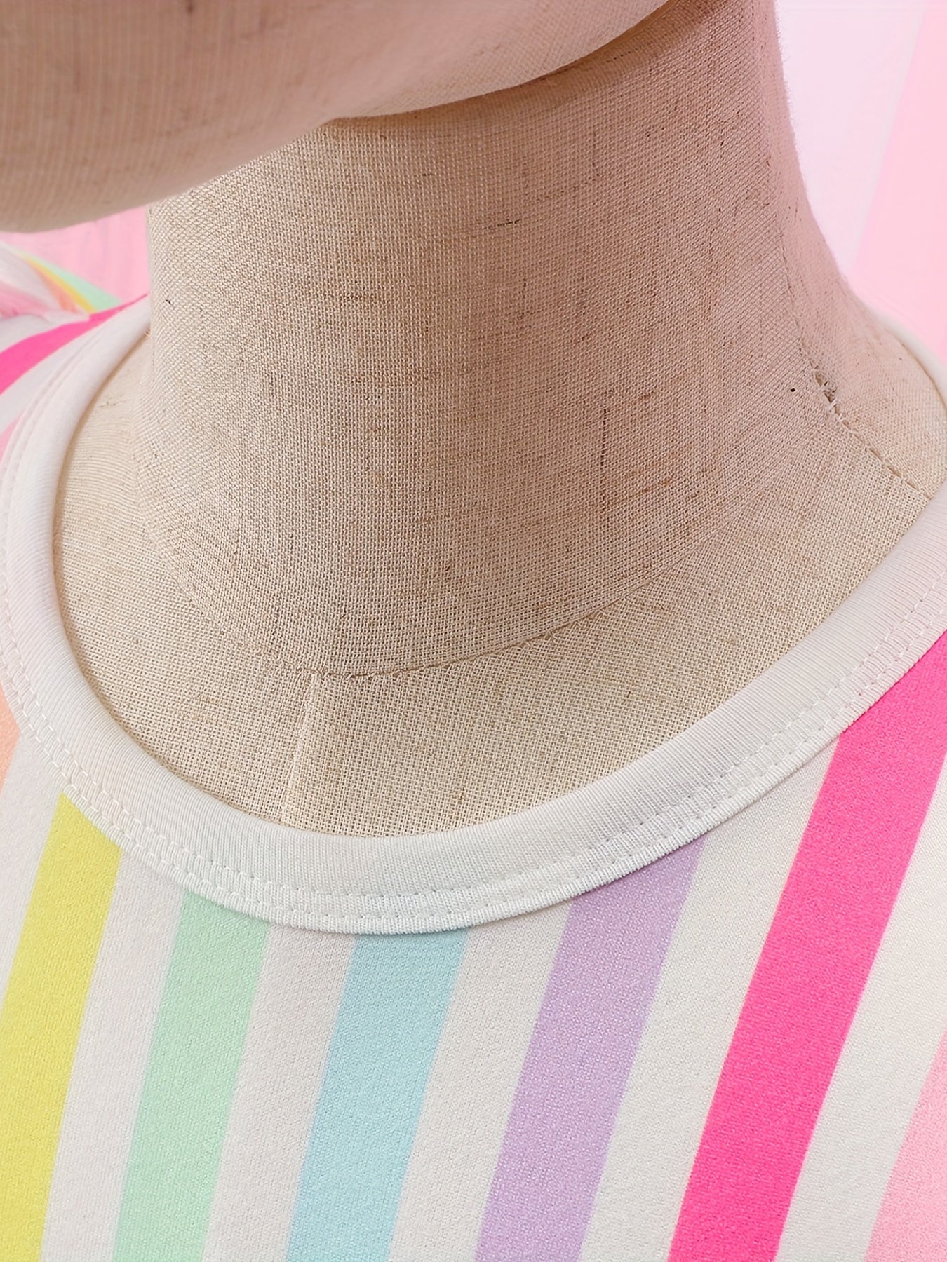 Baby Girls Striped Ruffle Trim Dress for Summer