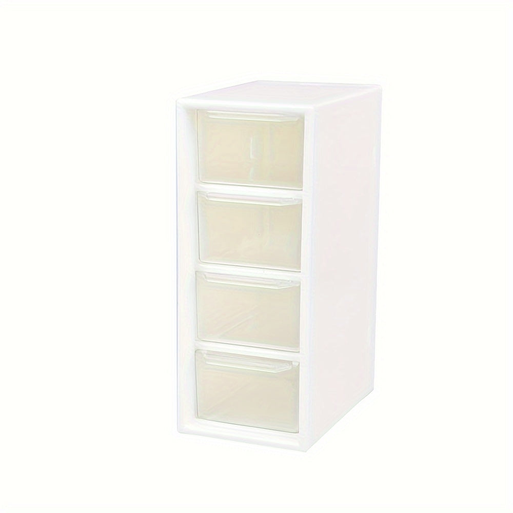 4pcs Small Drawer Storage Box Desktop Finishing Four Palace Grid Storage