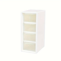 4pcs Small Drawer Storage Box Desktop Finishing Four Palace Grid Storage