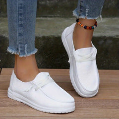 Women's Flat Loafers Slip-On Lace-Up Lightweight Shoes