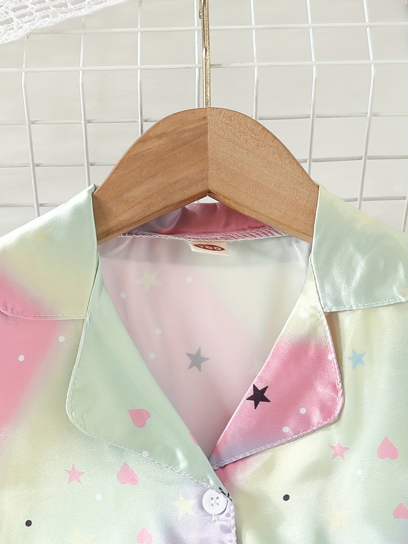 Kids Rainbow Star Cotton Pajama Set