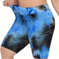 Tie Dye High Rise Hip Lifting Fitness Shorts
