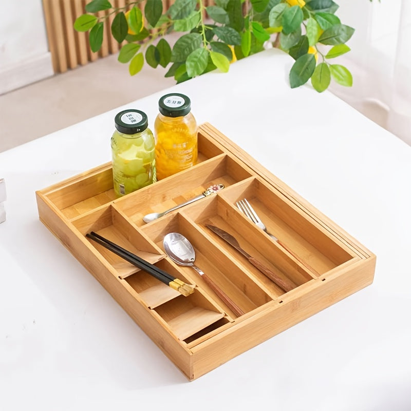 Tableware Storage Box Drawer Expandable Silver Tray Storage Box