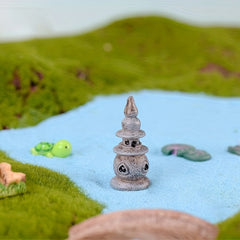 Fairy Garden Bridge Lighthouse Pond Statue DIY Craft Decoration