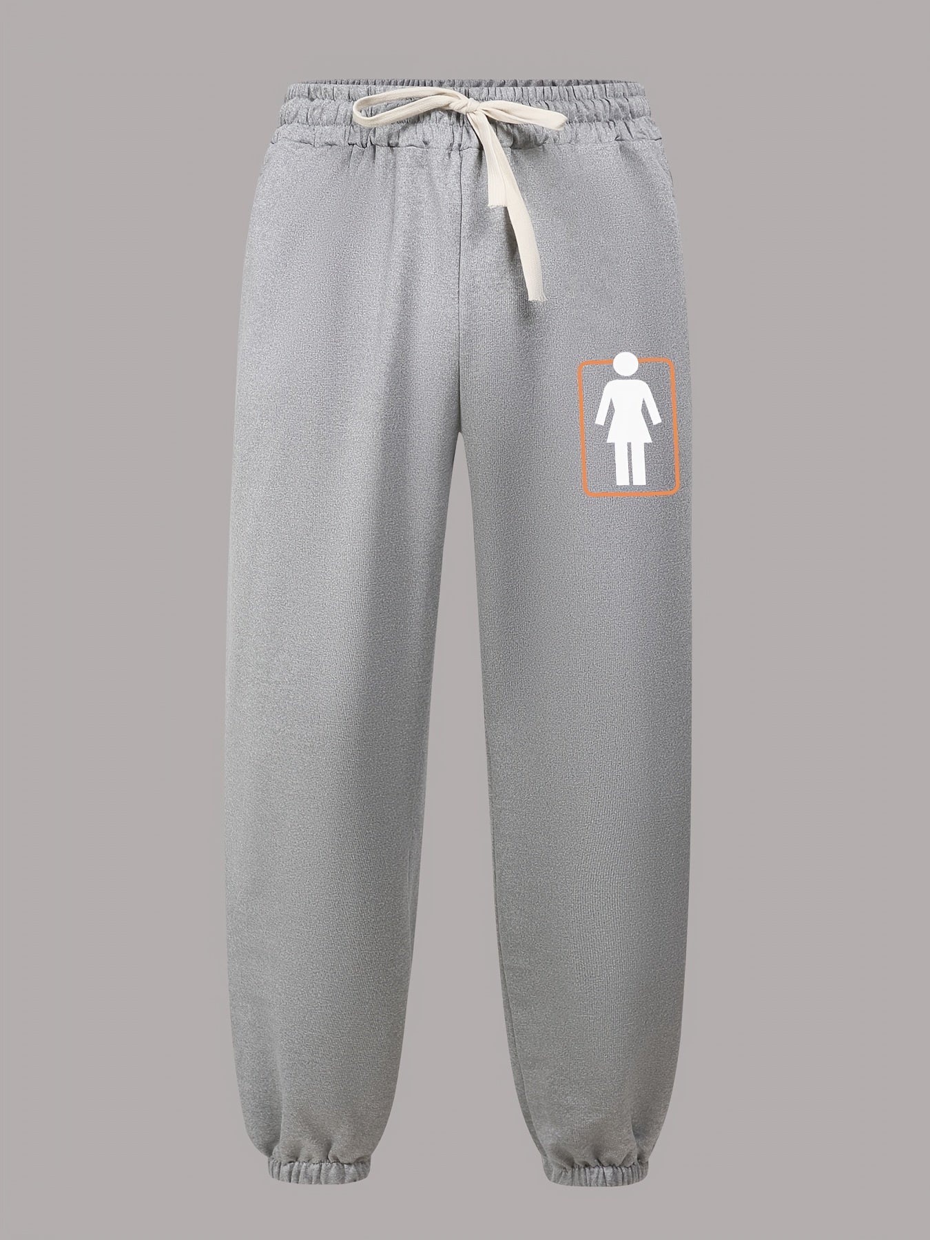 Graphic Print Joggers Men s Casual Stretch Waist Drawstring Sports Pants