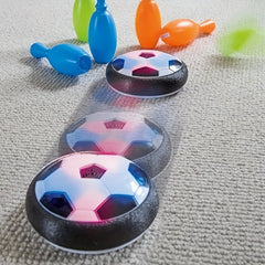 LED Floating Soccer Ball with Foam Barriers Indoor Outdoor Play