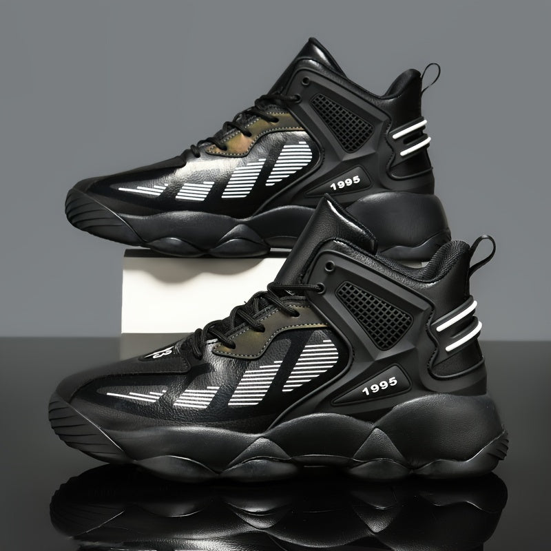 Men's Big & Tall Basketball Shoes Non Slip Lace Up Sneakers