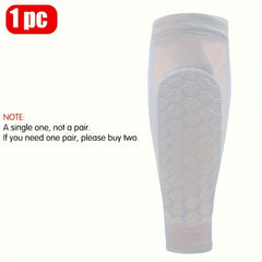Soccer Shin Guard Calf Compression Sleeve Honeycomb Pads Shin Splint