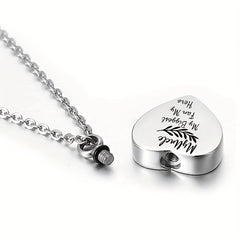 Pet Memorial Necklace Heart Pendant for Beloved Dogs and Cats