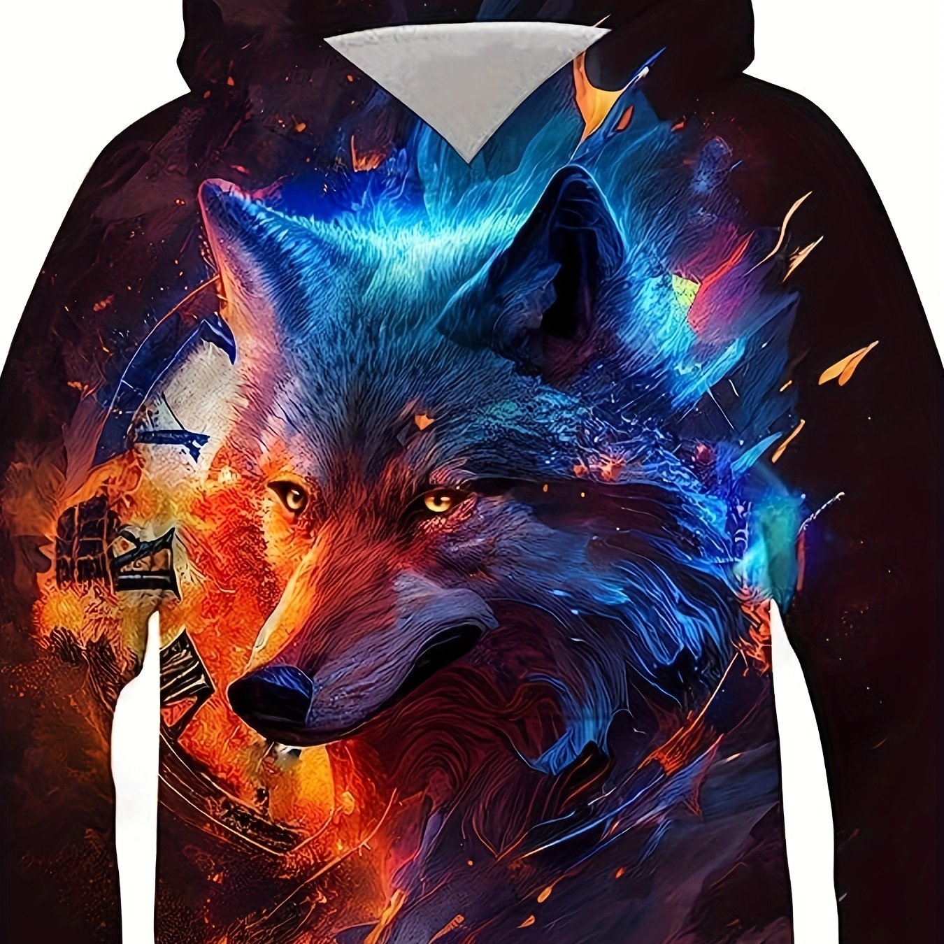 Wolf 3D Print Boys Hoodie Spring Fall Kids Sweatshirt