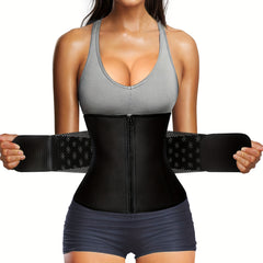 Zipper Waist Trainer Tummy Control Belly Belt Slimmer