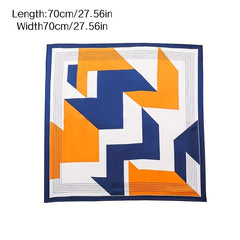 70 Block Square Scarf Satin Neckerchief Bandana Head Wrap Hair Accessories
