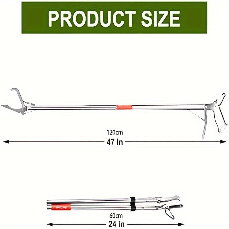 Stainless Steel Snake Catching Clip Eel Clip Folding Lobster Claw Clamp