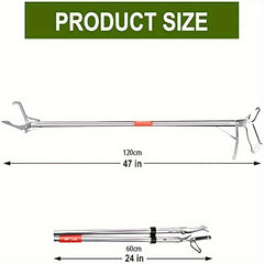 Stainless Steel Snake Catching Clip Eel Clip Folding Lobster Claw Clamp
