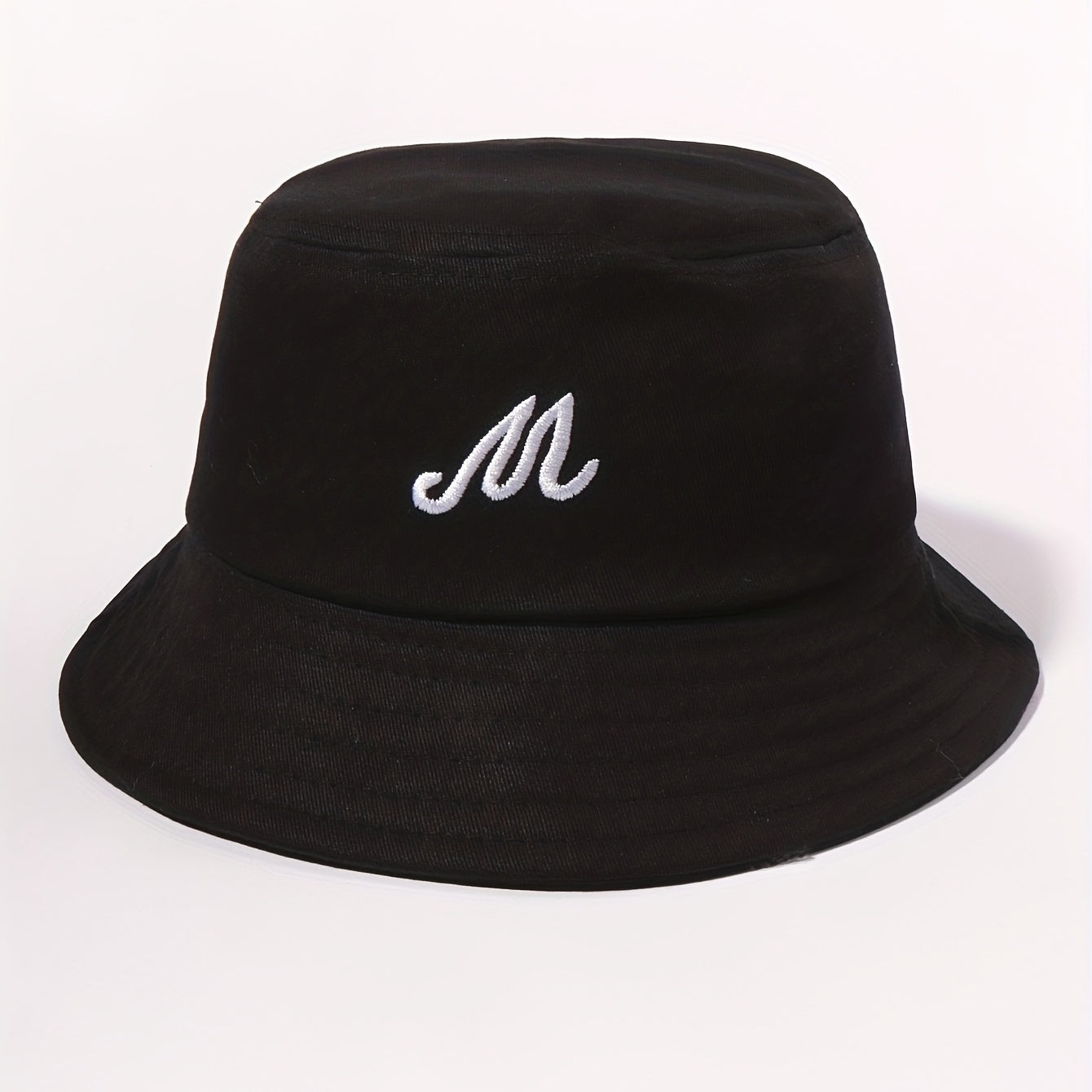 Embroidered Bucket Hat Casual Basin Hat Unisex Lightweight Sunscreen Fisherman