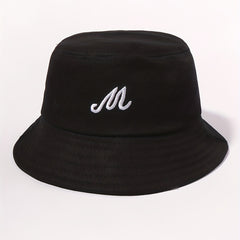 Embroidered Bucket Hat Casual Basin Hat Unisex Lightweight Sunscreen Fisherman