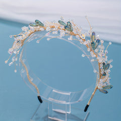 Girl's Diamond Flower Crown Headband Fairy Hair Accessories Princess Headwear