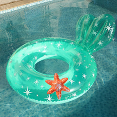 Inflatable Starfish Swimming Ring For Adults, PVC Thickened Floatie
