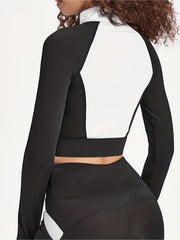 Zipper Yoga Jacket with Thumb Hole for Women