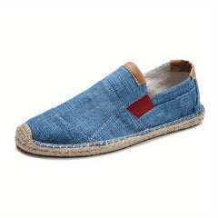 Men's Slip On Canvas Shoes Casual Flats Breathable Jogging