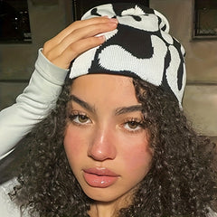 Y2K Candy Beanie Hip Hop Skull Cap Lightweight Knit Hat