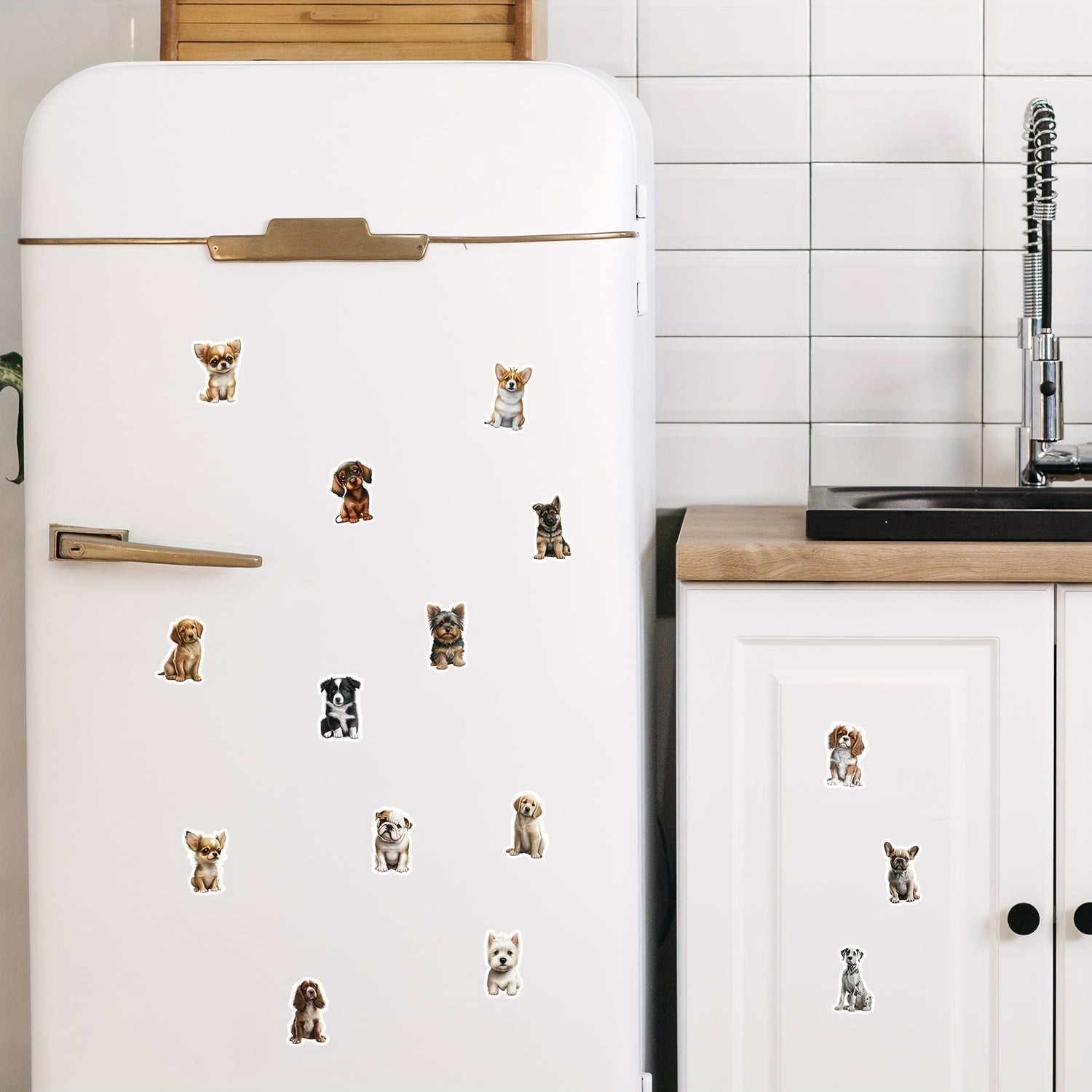 100pcs Milk Dog Series Graffiti Stickers Waterproof Decorative DIY Creative Toys