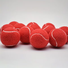 12pcs Portable Durable Tennis Rubber Ball for Beginners Red