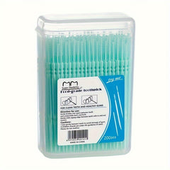 200pcs Dental Care Toothpick Floss Double Headed Disposable Toothbrush Pick