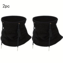 2pcs Unisex Neck Gaiters Windproof Balaclavas for Outdoor Cycling Brown