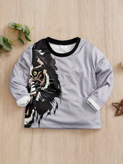Kids Dinosaur Print Long Sleeve T-shirt