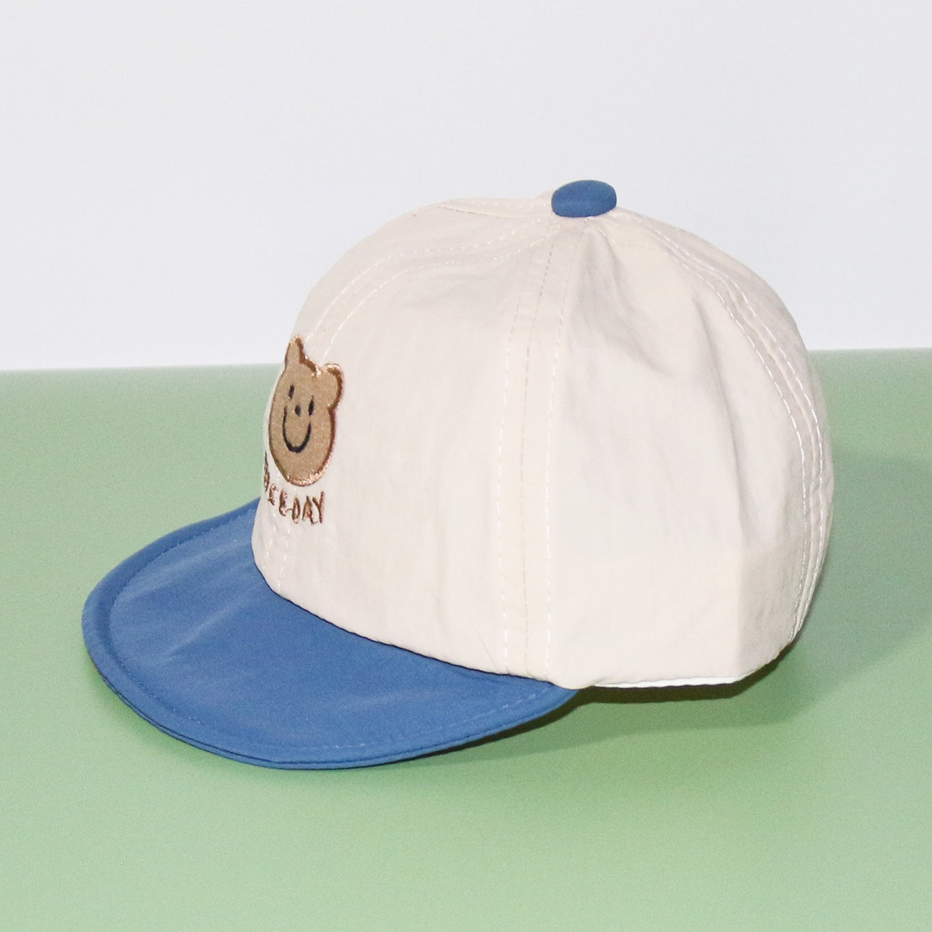 Kids Sunshade Baseball Cap with Letter Embroidery