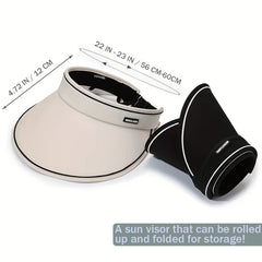 Foldable Sun Visor Hat Adjustable Windproof Cap