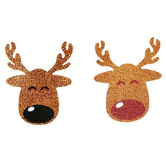 2 Pairs Christmas Deer Nipple Pasties Self Adhesive Lingerie Accessories