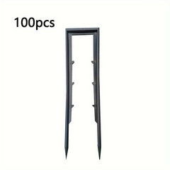 Gardening Shed Cloth Fixed Nails - 50/100PCS Plastic U shaped Ground Nails