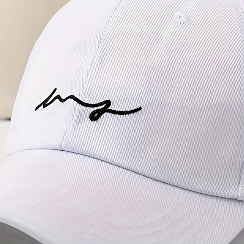 Wave Embroidery Men's Sunshade Baseball Cap