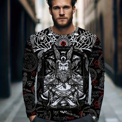 3D Print Men's Long Sleeve Novelty T Shirt for Autumn