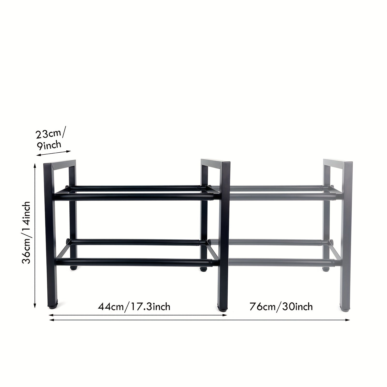 Adjustable Living Room Shoe Rack Retractable Door Storage