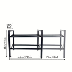 Adjustable Living Room Shoe Rack Retractable Door Storage