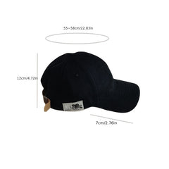 Unisex Vintage Baseball Cap Retro Soft Top Peaked Cap Men's Spring And Summer