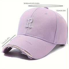 Letter R Baseball Cap Outdoor Sun Hat