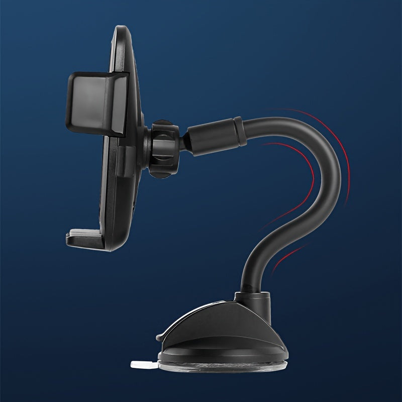 Car 360 Rotation Telescopic Long Rod Suction Cup Phone Bracket