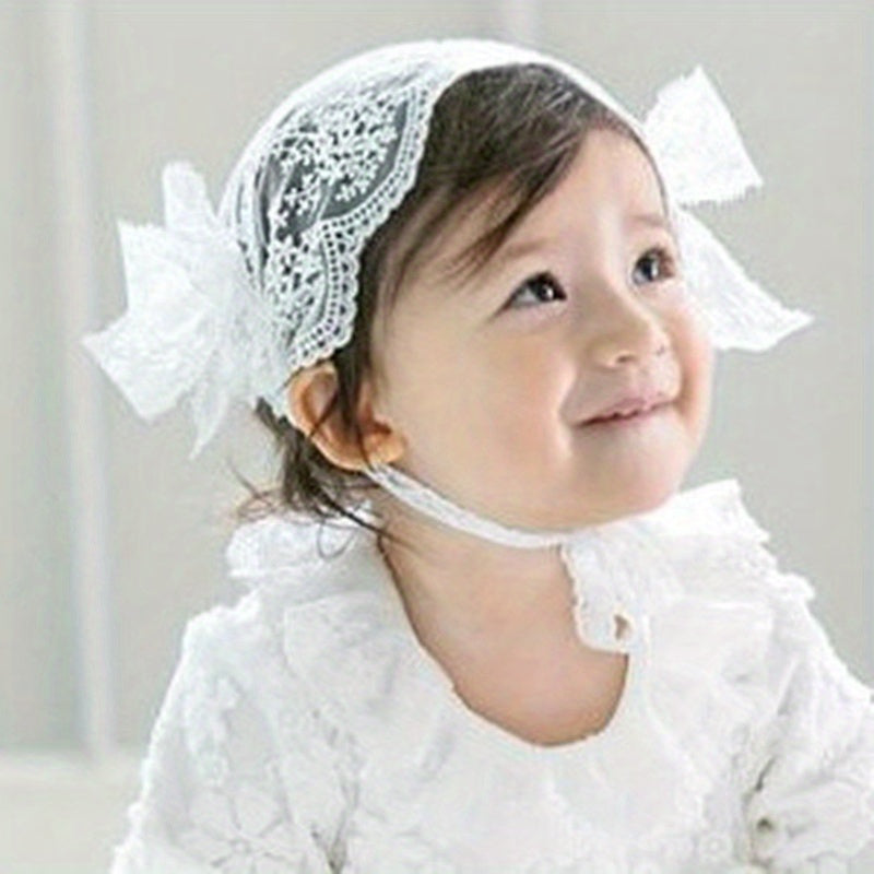 Princess Hair Accessories Baptism Wide Headband For Baby Girls