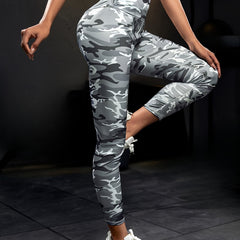 Camouflage Pattern High Waist Yoga Pants
