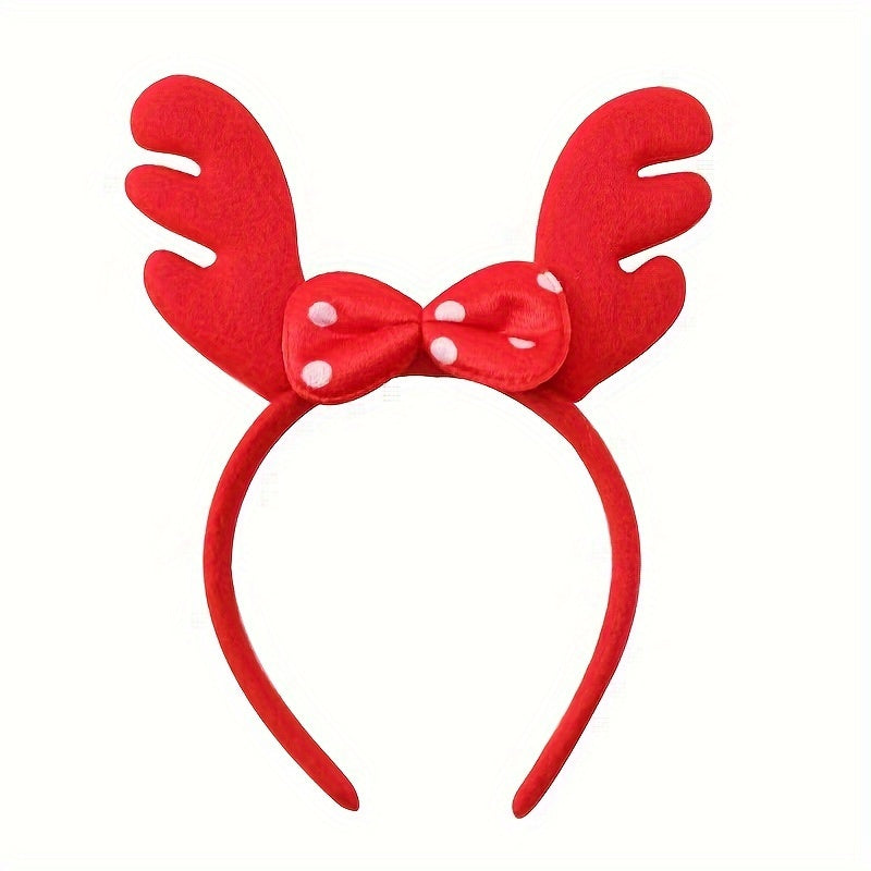 Christmas Headband Snowmen & Reindeer Horns for Old People