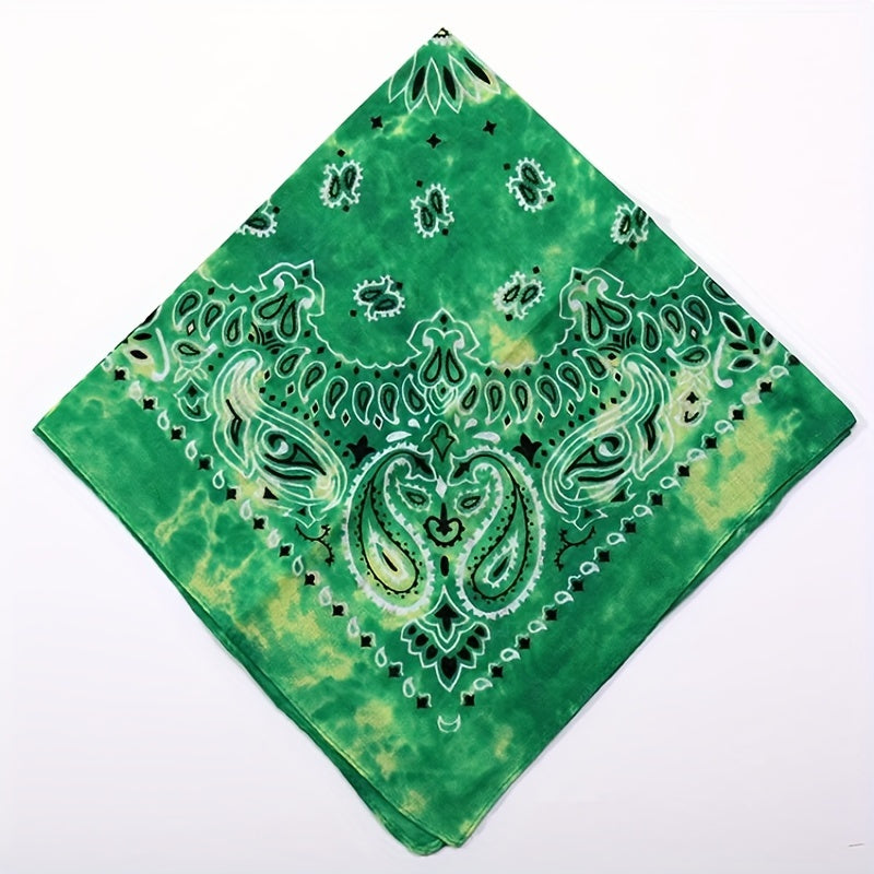 Tie Dye Waist Square Scarf Insect Scarf Cycling Men Women Street Dance Headscarf