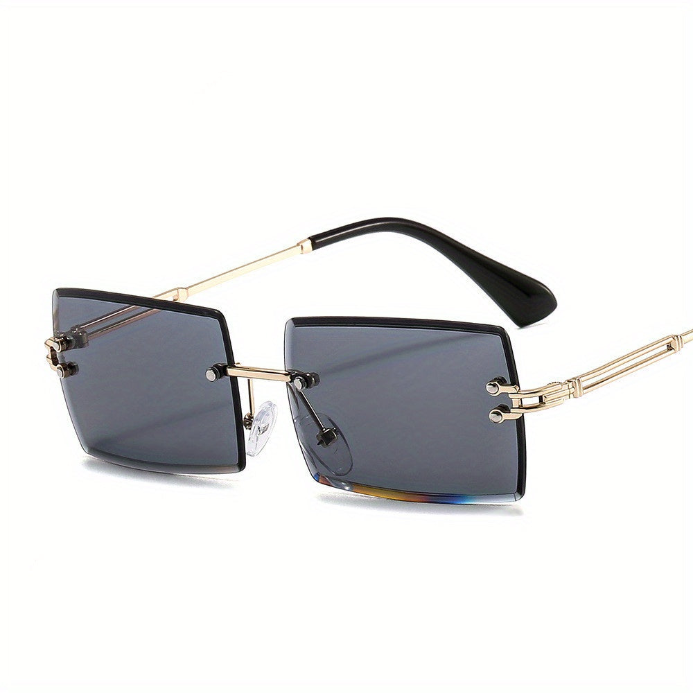 Gradient Lens Hollow Temple Sunglasses UV400