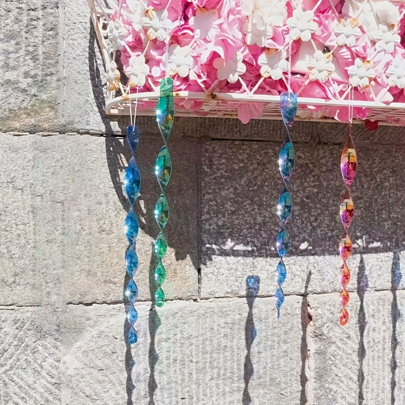 4pcs Spiral Bird Repellent Sticks - Keep Birds Away from Garden